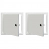 Panel dostępu 2 pcs Biały 23 x 23 x 3 cm Stal