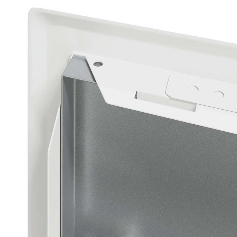 Panel dostępu 2 pcs Biały 23 x 23 x 3 cm Stal