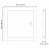Panel dostępu 2 pcs Biały 23 x 23 x 3 cm Stal