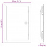Panel dostępu Biały 33 x 23 x 3 cm Stal