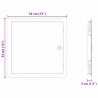 Panel dostępu Biały 33 x 33 x 3 cm Stal