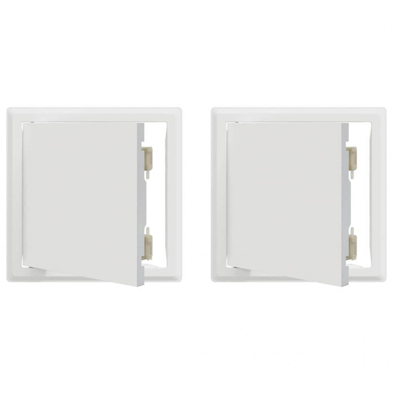 Panel dostępu 2 pcs Biały 23 x 23 x 3 cm Stal