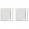 Panel dostępu 2 pcs Biały 23 x 23 x 3 cm Stal