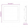 Panel dostępu 2 pcs Biały 23 x 23 x 3 cm Stal