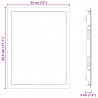 Panel dostępu Biały 43.5 x 33 x 3 cm Stal