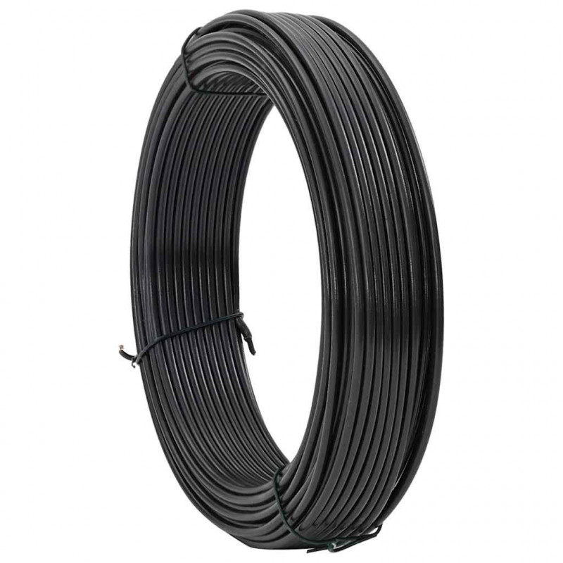 Drut do wiązania ogrodzeń Antracyt 80 m PVC