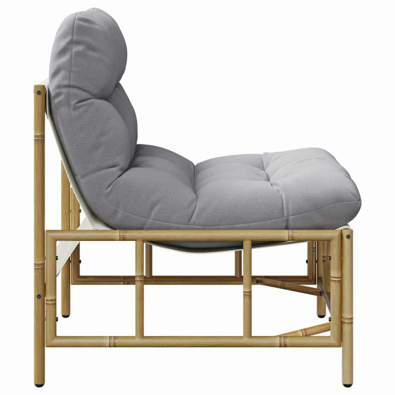 Krzesło Ogrodowe 2 pcs Jasnoszary 75 x 75 x 71 cm Stal