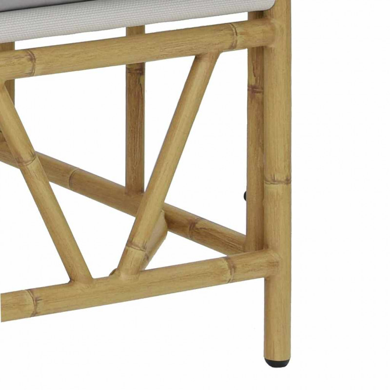 Krzesło Ogrodowe 2 pcs Jasnoszary 75 x 75 x 71 cm Stal