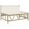 Ławka ogrodowa Jasnoszary 110 x 75 x 71 cm Stal