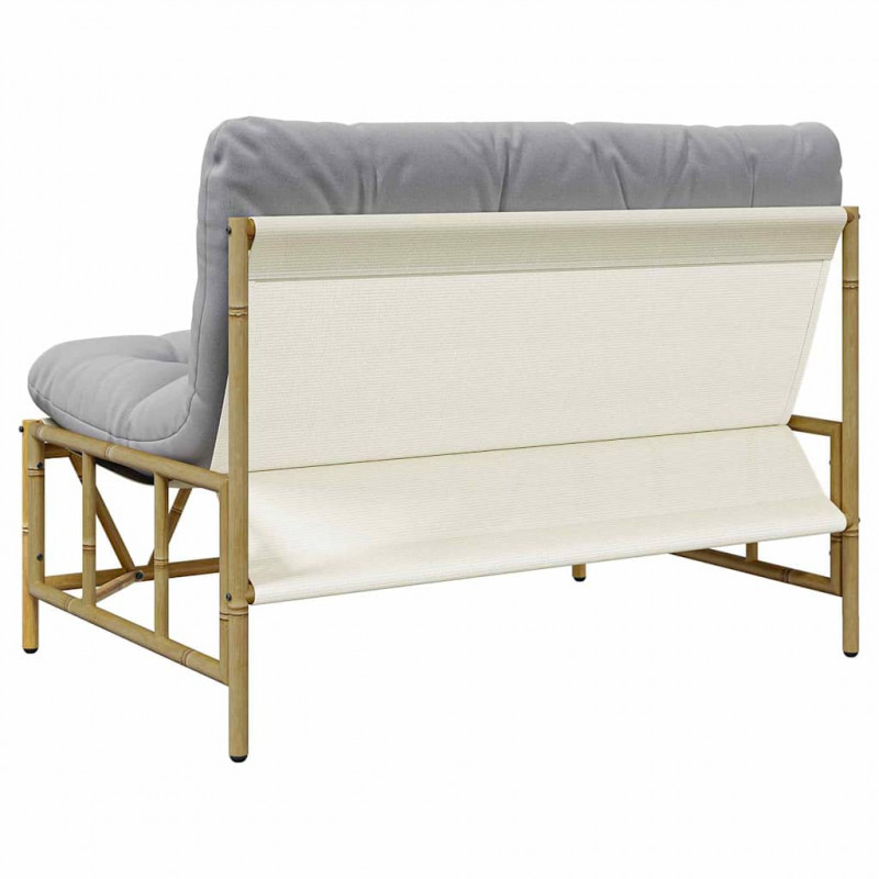 Ławka ogrodowa Jasnoszary 110 x 75 x 71 cm Stal