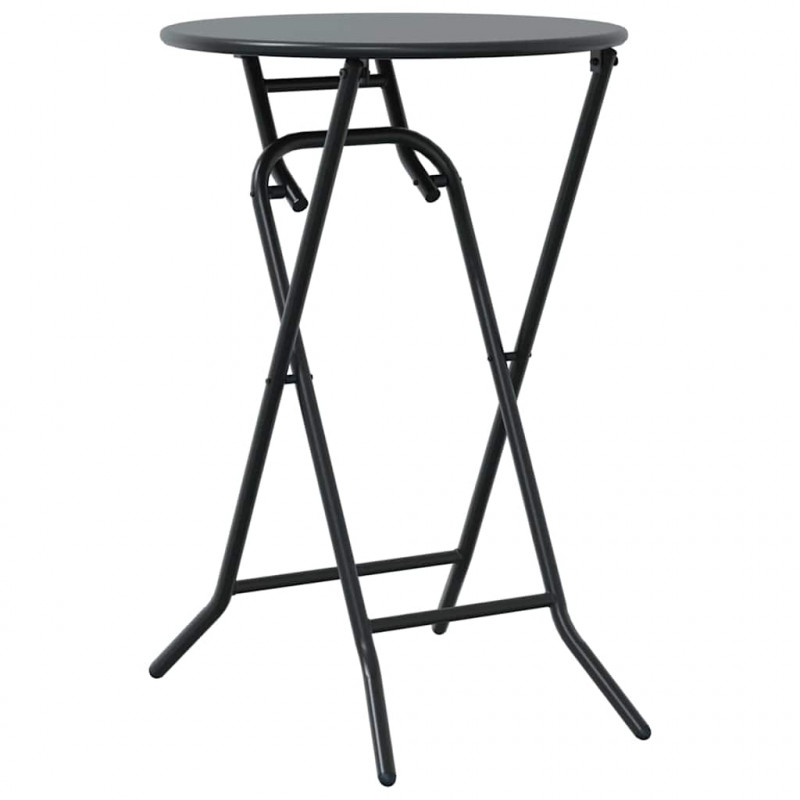 Zestaw Bistro Ogrodowego 3 pcs Antracyt Stal