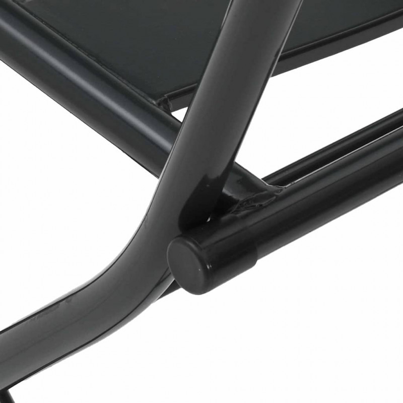 Zestaw Bistro Ogrodowego 3 pcs Antracyt Stal