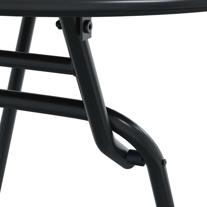 Zestaw Bistro Ogrodowego 3 pcs Antracyt Stal