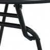 Zestaw Bistro Ogrodowego 3 pcs Antracyt Stal