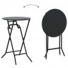 Zestaw Bistro Ogrodowego 3 pcs Antracyt Stal