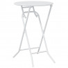 Zestaw Bistro Ogrodowego 3 pcs Biały Stal