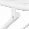 Zestaw Bistro Ogrodowego 3 pcs Biały Stal
