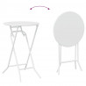Zestaw Bistro Ogrodowego 3 pcs Biały Stal