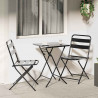 Zestaw Bistro Ogrodowego 3 pcs Antracyt Stal
