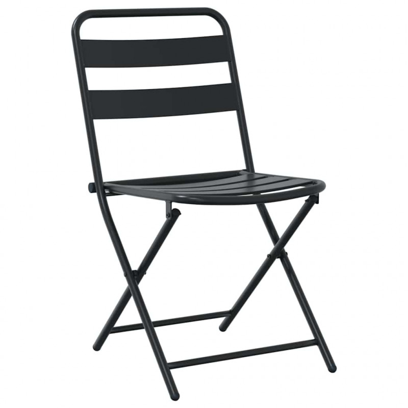 Zestaw Bistro Ogrodowego 3 pcs Antracyt Stal