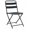 Zestaw Bistro Ogrodowego 3 pcs Antracyt Stal