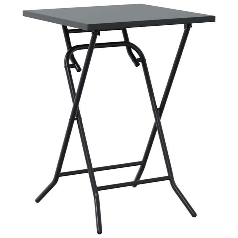 Zestaw Bistro Ogrodowego 3 pcs Antracyt Stal