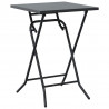 Zestaw Bistro Ogrodowego 3 pcs Antracyt Stal