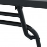 Zestaw Bistro Ogrodowego 3 pcs Antracyt Stal