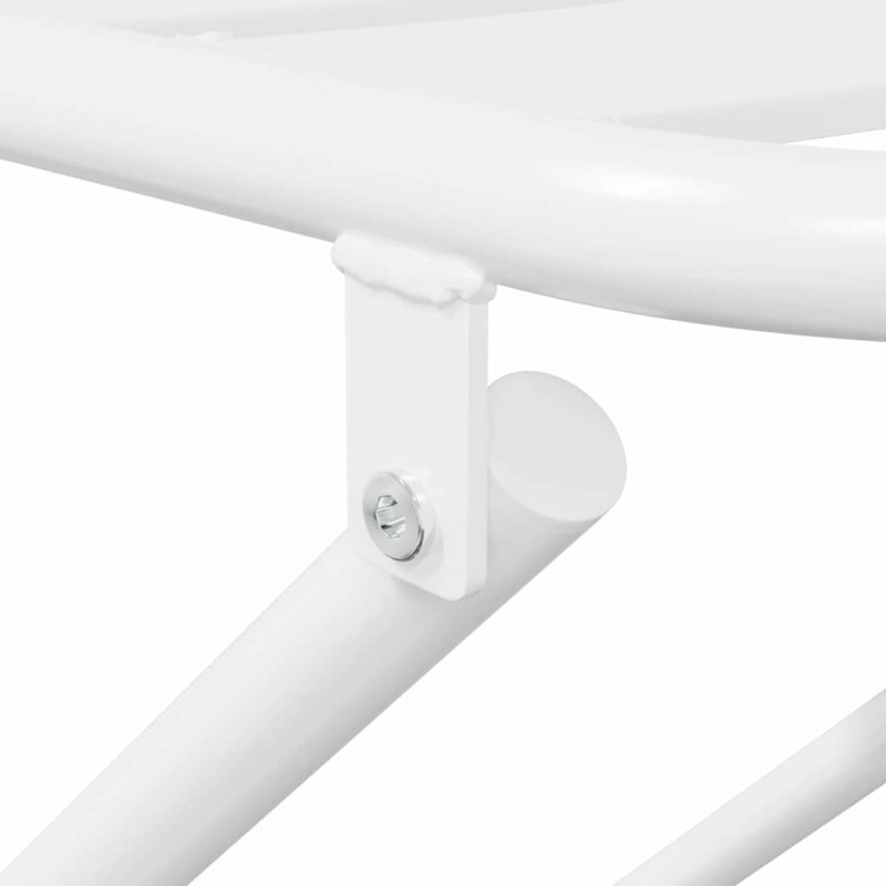 Zestaw Bistro Ogrodowego 3 pcs Biały Stal