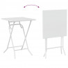 Zestaw Bistro Ogrodowego 3 pcs Biały Stal