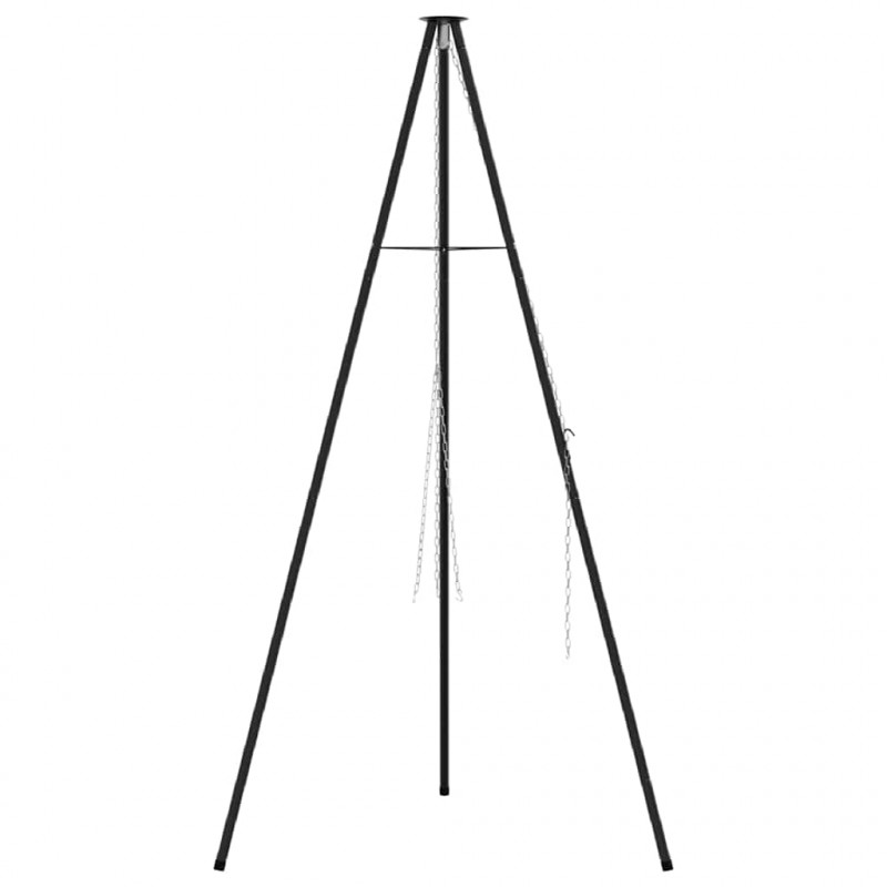 Tripod na ognisko Czarny 92 x 92 x 151,5 cm Stal