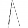 Tripod na ognisko Czarny 92 x 92 x 171,5 cm Stal