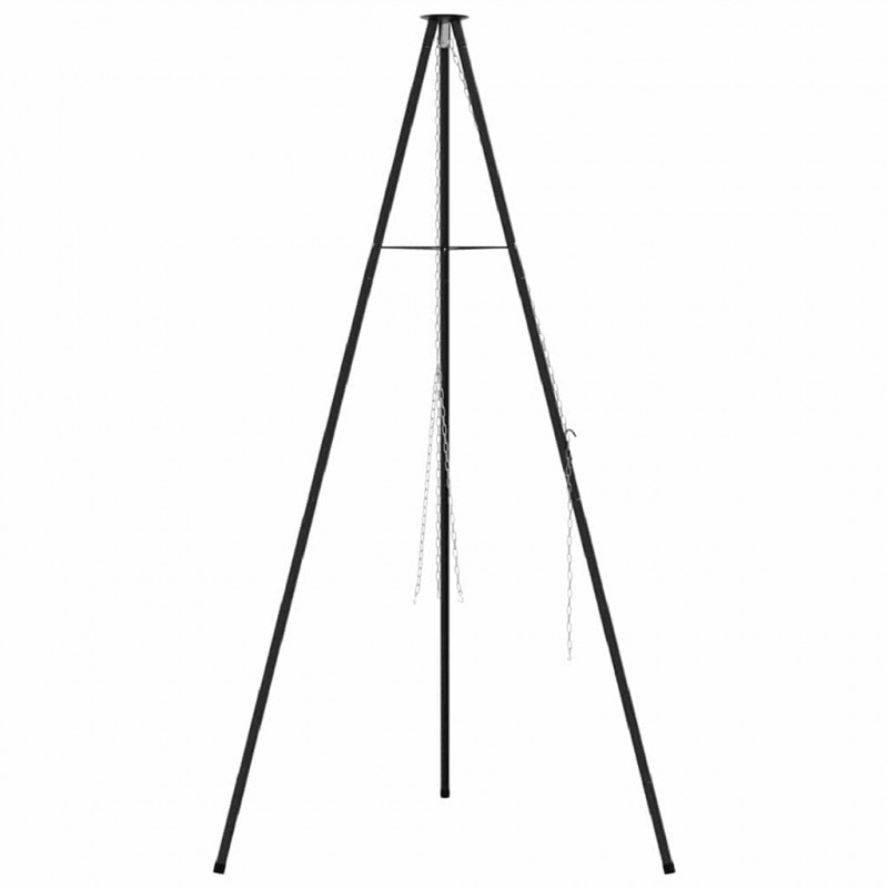 Tripod na ognisko Czarny 92 x 92 x 171,5 cm Stal
