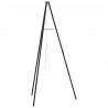 Tripod na ognisko Czarny 92 x 92 x 191,5 cm Stal