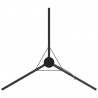 Tripod na ognisko Czarny 92 x 92 x 191,5 cm Stal