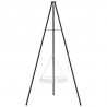 Tripod na ognisko 2 pcs Czarny Stal