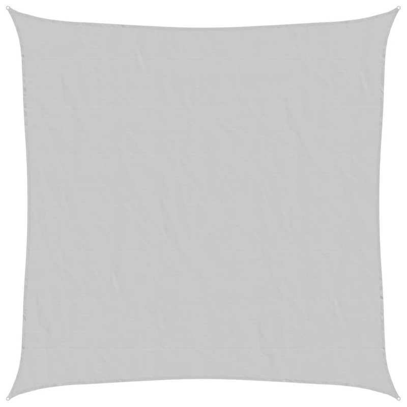 Żagiel przeciwsłoneczny, jasnoszary, 6x6 m, 100% poliester
