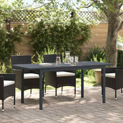 Stół patio Antracyt 180 x 80 x 74 cm Stal malowana proszkowo