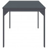 Stół patio Antracyt 180 x 80 x 74 cm Stal malowana proszkowo