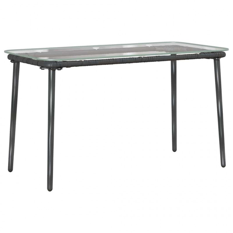 Stół Ogrodowy Czarny 80 x 40 x 45 cm polirattan