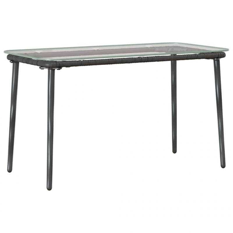 Stół Ogrodowy Czarny 80 x 40 x 45 cm polirattan