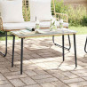 Stół Ogrodowy Naturalny 80 x 40 x 45 cm polirattan