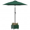 Podstawa do parasola Zielony 45 x 45 x 45 cm Stal
