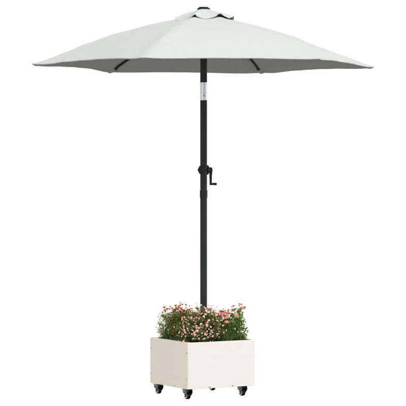 Podstawa do parasola Biały 45 x 45 x 45 cm Stal