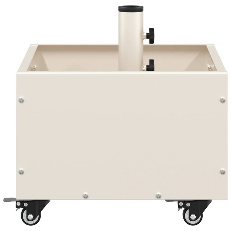 Podstawa do parasola Biały 45 x 45 x 45 cm Stal