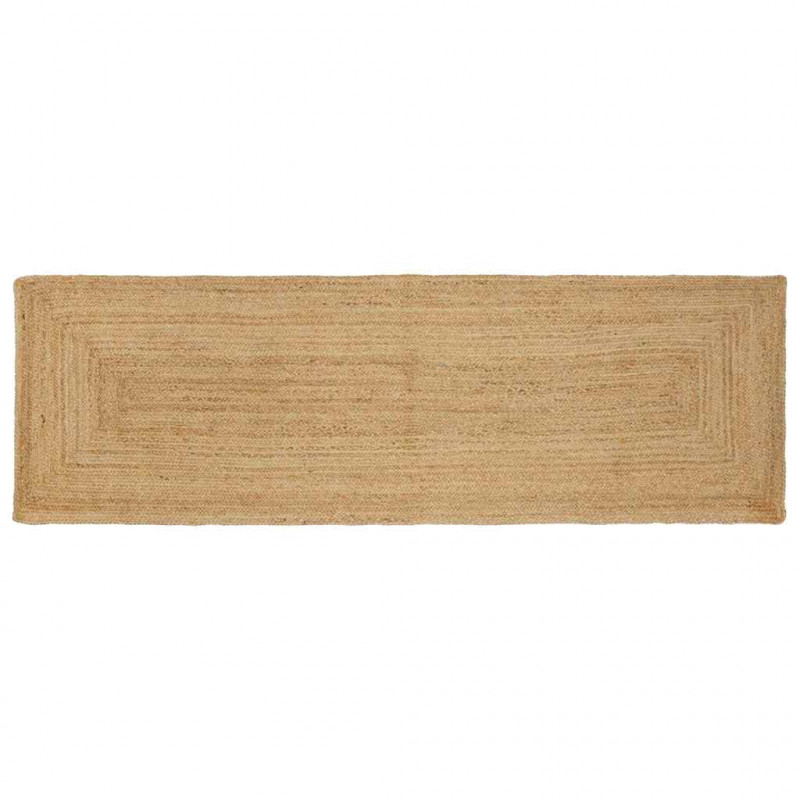 Dywan strefowy Beżowy 80 x 250 cm Juta