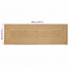 Dywan strefowy Beżowy 80 x 400 cm Juta