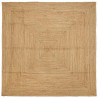 Dywan strefowy Beżowy 200 x 200 cm Juta