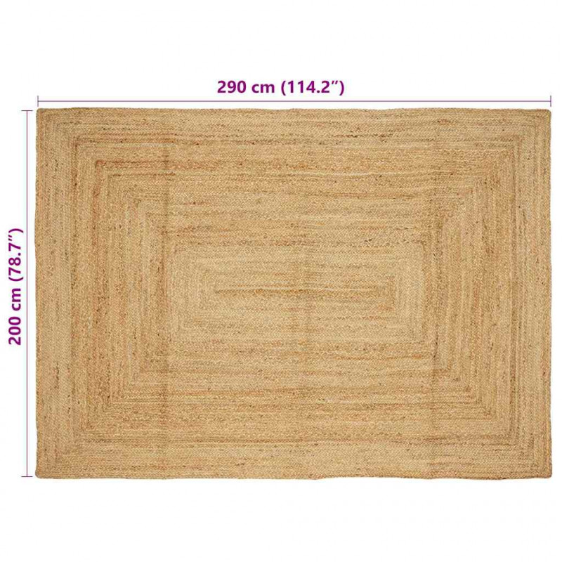 Dywan strefowy Beżowy 200 x 290 cm Juta