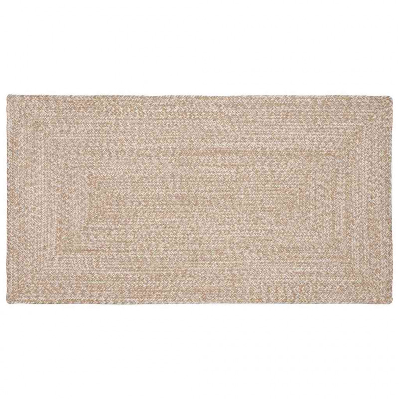 Dywany pokojowe Prostokątny Naturalne i białe 80 x 150 cm Juta